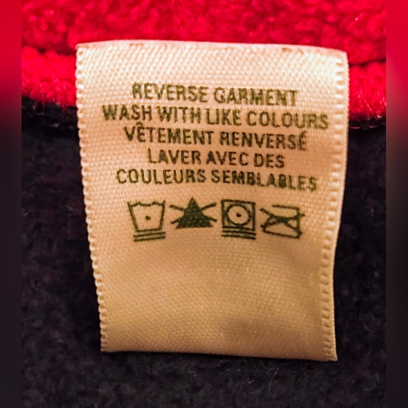 EUC: Roots - True Vintage Toddler Hoodie; Navy with Red details. MADE IN CANADA! - Picture 6 of 7